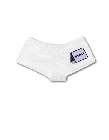 Reservé - bílé bokové kalhotky