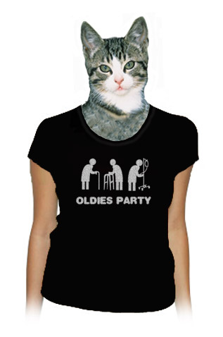 Oldies party dámské modré trič